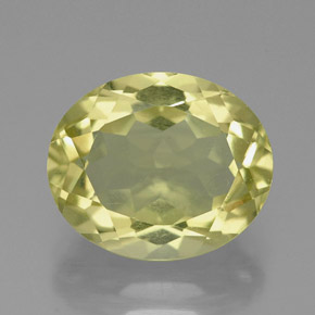 Quarzo naturale giallo da 3,53 ct, taglio ovale, VVS