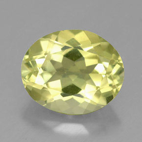 Quarzo naturale giallo da 3,40 ct, taglio ovale, VVS