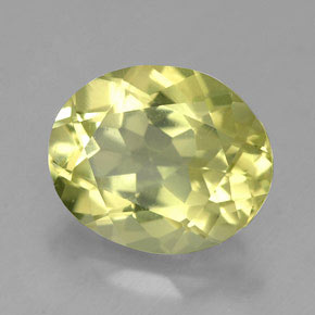 Quarzo naturale giallo da 3,40 ct, taglio ovale, VVS