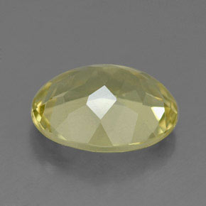 Quarzo naturale giallo da 3,19 ct, taglio ovale, VVS