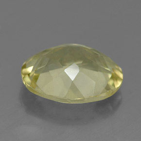 Quarzo naturale giallo da 3,07 ct, taglio ovale, VVS