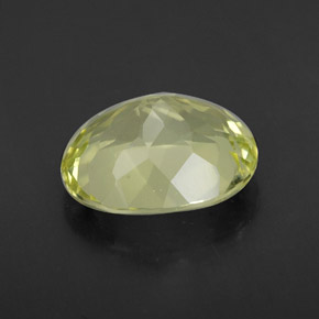Quarzo naturale giallo da 3,35 ct, taglio ovale, VVS-VS