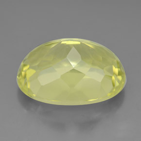 Quarzo naturale giallo da 10,14 ct, taglio ovale, VVS