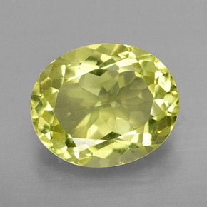 Quarzo Giallo limone naturale da 4.35 ct, Taglio ovale, VVS