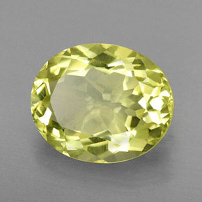 Quarzo Giallo limone naturale da 4.35 ct, Taglio ovale, VVS
