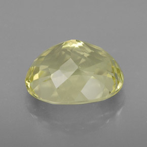 Quarzo naturale giallo da 4,87 ct, taglio ovale, VVS
