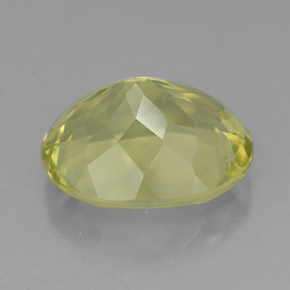Quarzo naturale giallo da 4,65 ct, taglio ovale, VVS