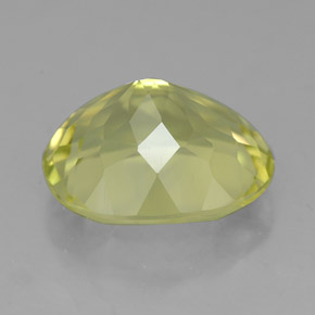 Quarzo naturale giallo da 4,59 ct, taglio ovale, VVS