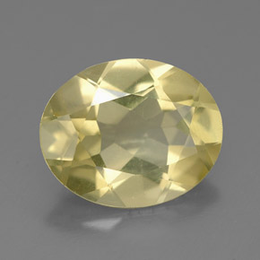 Quarzo naturale giallo da 2,83 ct, taglio ovale, VVS-VS