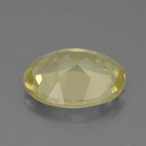 Quarzo naturale giallo da 2,83 ct, taglio ovale, VVS-VS