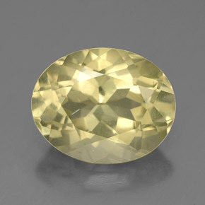 Quarzo naturale giallo da 3,31 ct, taglio ovale, VVS-VS