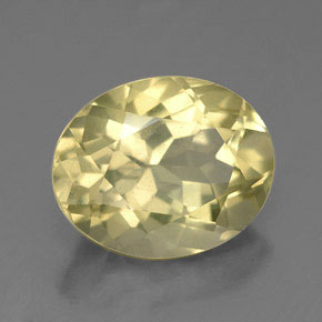 Quarzo naturale giallo da 3,31 ct, taglio ovale, VVS-VS