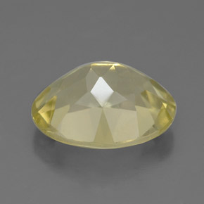 Quarzo naturale giallo da 3,26 ct, taglio ovale, VS