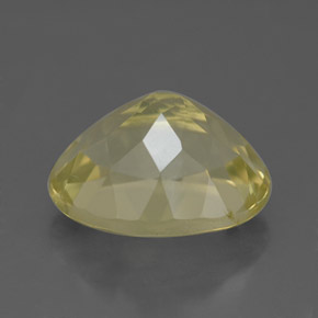 Quarzo naturale giallo da 3,42 ct, taglio ovale, VVS