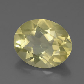 Quarzo naturale giallo da 2,94 ct, taglio ovale, VS