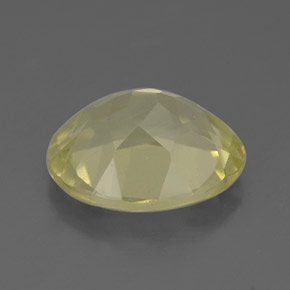 Quarzo naturale giallo da 2,94 ct, taglio ovale, VS