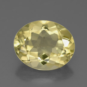 Quarzo naturale giallo da 3,10 ct, taglio ovale, VVS-VS