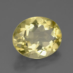 Quarzo naturale giallo da 3,10 ct, taglio ovale, VVS-VS