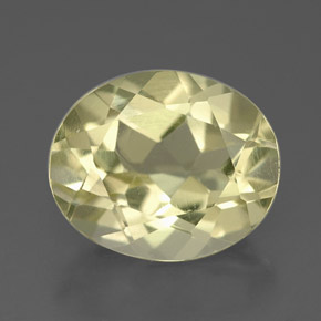 Quarzo naturale giallo da 3,26 ct, taglio ovale, VVS-VS