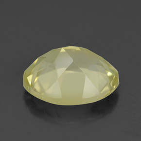 Quarzo naturale giallo da 3,07 ct, taglio ovale, VVS
