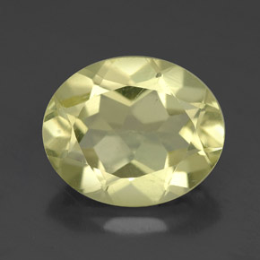Quarzo naturale giallo da 3,26 ct, taglio ovale, VVS-VS