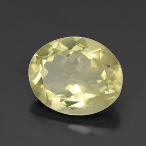 Quarzo naturale giallo da 3,16 ct, taglio ovale, VVS-VS