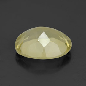 Quarzo naturale giallo da 3,16 ct, taglio ovale, VVS-VS