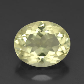 Quarzo naturale giallo da 3,95 ct, taglio ovale, VS