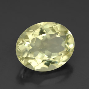 Quarzo naturale giallo da 3,95 ct, taglio ovale, VS