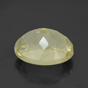 Quarzo naturale giallo da 3,95 ct, taglio ovale, VS