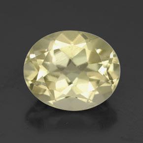 Quarzo naturale giallo da 3,67 ct, taglio ovale, VVS-VS