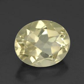 Quarzo naturale giallo da 3,67 ct, taglio ovale, VVS-VS