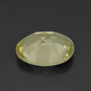 Quarzo naturale giallo da 2,89 ct, taglio ovale, VVS-VS