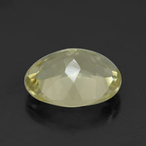 Quarzo naturale giallo da 3,41 ct, taglio ovale, VVS