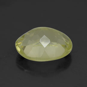 Quarzo naturale giallo da 3,35 ct, taglio ovale, VVS-VS