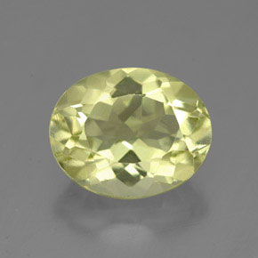 Quarzo naturale giallo da 3,74 ct, taglio ovale, VVS