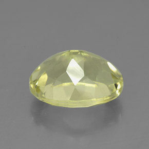 Quarzo naturale giallo da 3,74 ct, taglio ovale, VVS