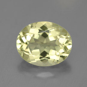 Quarzo naturale giallo da 3,85 ct, taglio ovale, VVS