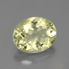 Quarzo naturale giallo da 3,85 ct, taglio ovale, VVS