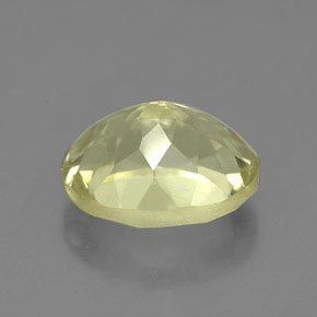 Quarzo naturale giallo da 3,91 ct, taglio ovale, VVS