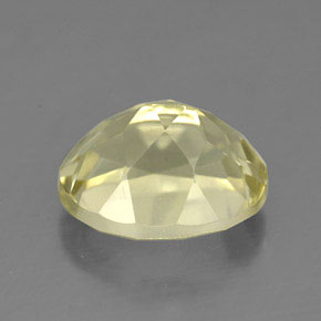 Quarzo naturale giallo da 4,22 ct, taglio ovale, VVS