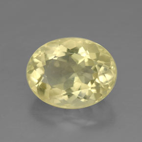 Quarzo naturale giallo da 4,25 ct, taglio ovale, VVS-VS
