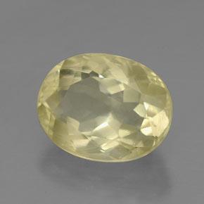 Quarzo naturale giallo da 3,68 ct, taglio ovale, VVS-VS