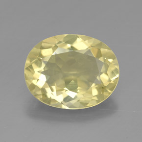 Quarzo naturale giallo da 3,09 ct, taglio ovale, VVS-VS