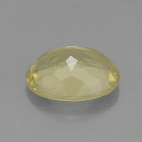 Quarzo naturale giallo da 3,09 ct, taglio ovale, VVS-VS