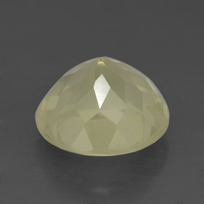 Quarzo naturale giallo da 4,38 ct, taglio rotondo, VVS-VS