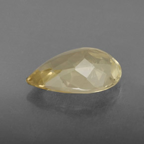 Quarzo naturale giallo da 2,62 ct, taglio a pera, VVS-VS