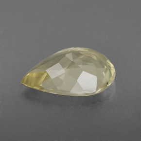 Quarzo Giallo limone naturale da 2.46 ct, Forma a pera, VS