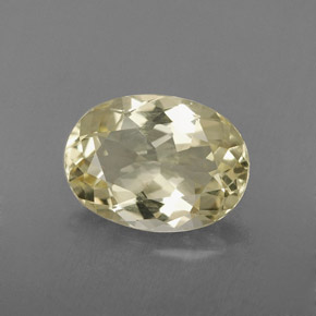 Quarzo naturale giallo da 1,95 ct, taglio ovale, VS