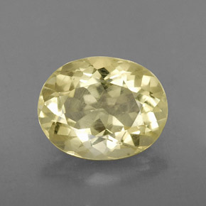 Quarzo naturale giallo da 3,12 ct, taglio ovale, VVS